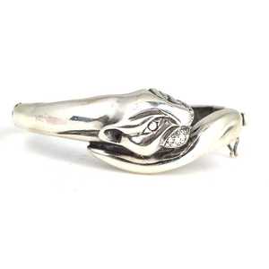 925 Sterling <b>Silver</b> Panther Model <b>Cuff</b> <b>Bracelet</b> Fashion Accessory - Product Image 4