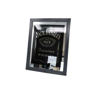 Espejo de Pared con Marco Negro de Lujo Jack Daniel's Classic Mirror Black Label XL-30x40 cm, Espejo Grande con Marco de Latón Elegante para Decoración de Hoteles y Salas de Estar - Product Image 5