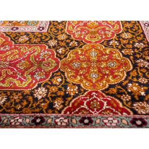 Alfombras de Seda Anudadas a Mano Gulmarg, Diseño Rectangular con Medallón Azul, 9x12, para Decoración de Sala de Estar, Modelo Skps-161 - Product Image 3