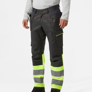 Men's Dark Mid Waist High Visibility Oxford Fabric Reflective Safety <b>Work</b> <b>Trousers</b> Durable Workwear for Improved Safety - Product Image 2