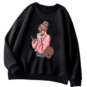 Sweatshirts pour hommes personnalisés en coton lourd 100% Nouveaux sweatshirts tendance Couleur unie Col rond Basiques Respirants - Product Image 3