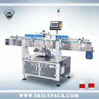 SKILT Electric Auto-Bottles Cans Jars Lebeling Machine Round Glass Lebeler Botella de plástico Lebeler