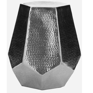 <b>Stool</b> Metal Furniture Hammered <b>Stool</b> Unique Design Handmade Round Accent <b>Stool</b> Bone Inlay Console for Living Room and Bedroom - Product Image 2