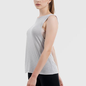 Débardeur d'été Gilet pour femmes Séchage rapide Fitness Chemises sans manches Tops Vente en gros Débardeur de gymnastique sans manches - Product Image 5