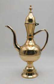 ชุดน้ำชาและกาแฟหรูหราทำจากทองเหลืองแกะสลักจากญี่ปุ่น - Product Image 4