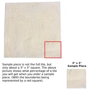 Carrelage en pierre calcaire topaze dorée 3x3 ÉCHANTILLON T-62 poli pour villa, salle de bain, salon, rénovation de sol en pierre - Product Image 1