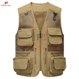 มาใหม่เสื้อกั๊กความปลอดภัยที่กําหนดเองกระเป๋าด้านในร้อนขายการออกแบบระบายอากาศ Workwear ปรับแต่งเสื้อกั๊กความปลอดภัยป้องกันกลางแจ้ง - Product Image 3