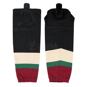 Chaussettes d'entraînement de hockey sur glace en tissu polyester léger, entièrement personnalisables, nouveau style - Product Image 1