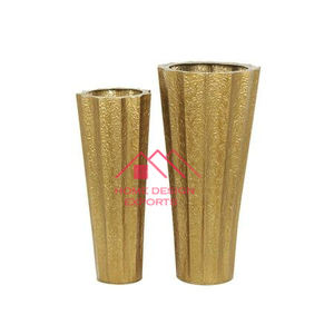 Décorations pour la maison, décoration de mariage, qualité standard, prix de gros, vase décoratif au design floral attrayant, argent poli - Product Image 5