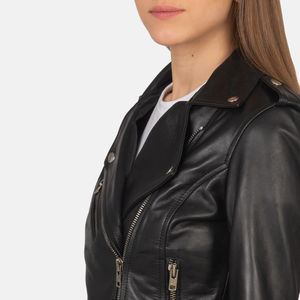 2026 piel de oveja genuina manga larga nueva chaqueta de estilo con cremallera para mujer chaqueta de cuero cálida cortavientos personalizada para invierno - Product Image 3