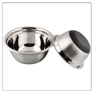 Bol à mélanger en acier inoxydable de 22 cm Bol à salade de cuisine écologique Base en silicone antidérapante Bols antidérapants en métal durable - Product Image 4