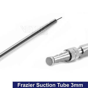 Tube d'aspiration Ferguson Frazier en acier inoxydable haute performance, couleur et taille personnalisées, 2,7 mm, 8 French - Product Image 2