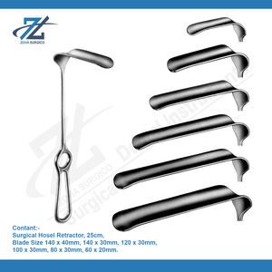 Acier inoxydable 103x30mm 25cm Retracteur manuel à angle droit Hosel Source d'alimentation Instruments chirurgicaux fabriqués au Pakistan - Product Image 2