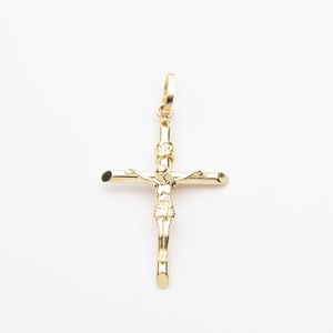 Nouveau à la mode or blanc jésus crucifixion croix pendentif Offre Spéciale à la mode bijoux chrétiens 10K or Style classique - Product Image 1