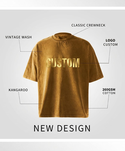 Camisetas con Cuello Redondo y Estampado Digital DTG 2026, Camisetas con Estampado Personalizado al por Mayor, Camisetas Vintage de Algodón Extra Grandes para Hombre - Product Image 2