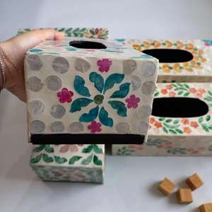 Portarrollos de papel hecho a mano de origen vietnamita para la organización moderna de la mesa de la sala de estar y decoración elegante para el escritorio de la oficina - Product Image 6