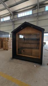 ห้องซาวน่าไม้ซีดาร์สีแดงใช้ในบ้านห้องซาวน่าบ้านอบไอน้ำการเผาไม้การออกแบบที่เป็นมิตรต่อสิ่งแวดล้อม - Product Image 3