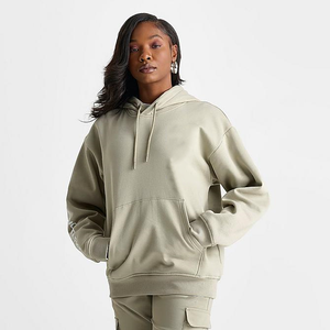 Sudadera con Capucha para Mujer, 100% Algodón Grueso, Felpa de Algodón Pesado, de Alta Calidad, Lisa, Estilo Urbano, con Logotipo Personalizado y Estampado Inflado - Product Image 2