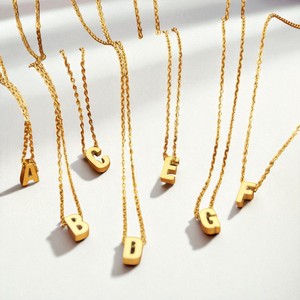 925 Argent Alphabet "D" Charme Collier-Minimaliste Personnalisé Initiales Collier Bijoux pour La Vente En Gros - Product Image 2