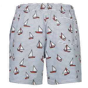 Short de sport d'été en maille imprimé avec logo personnalisé de haute qualité Short de sport pour homme en maille de basket-ball de plage en polyester de sublimation - Product Image 5