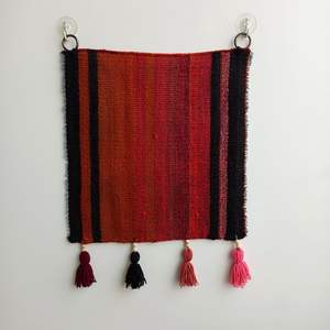 Vintage Orange Boho ethnique turc Kilim tenture murale décalcomanie abstraite moderne décor à la maison mariage pâques fête d'anniversaire Diwali - Product Image 2