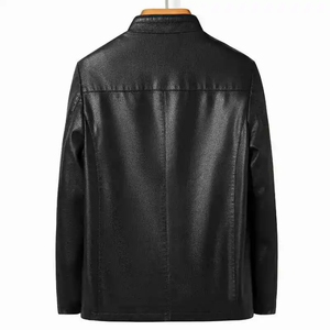 Streatwear Veste ample personnalisée Veste de vélo en cuir Veste homme grande taille pour hommes - Product Image 3