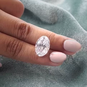 Diamants CVD ovales brillants de couleur D certifiés IGI Aniva OC07 pour bijoux fins - Product Image 5