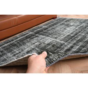 พรมตุรกีขนาด 5.2x6.8 ฟุต (160x207 ซม.) ลายตารางสีดำสไตล์วินเทจ - Product Image 4