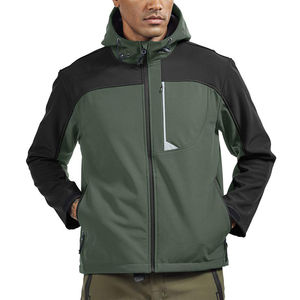 Veste Softshell à Capuche avec Fermeture Éclair Avant, Respirante, Séchage Rapide, Nouveau Design, Fabricant Pakistanais, Prix Bas - Product Image 1