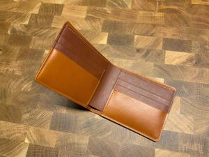 Cartera doblada de cuero Premium hecha a mano para hombre, monedero clásico delgado de cuero genuino con bloqueo RFID, billetera clásica para hombre, 2017 - Product Image 6