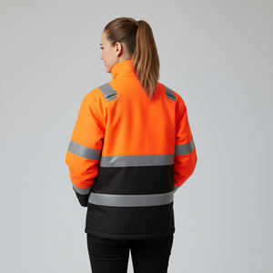 Nouvelle veste de travail d'hiver haute visibilité, fermeture éclair, unisexe, ANSI classe 2, imperméable, durable, réfléchissante, LED clignotante, couleur personnalisée - Product Image 6