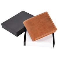 Grosir Pabrik desain baru Top Grain kulit asli asli RFID dompet pria ramping dengan kustomisasi