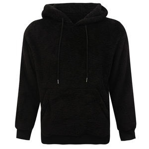 OEM Custom Heavy Weight <b>Sherpa</b> <b>Fleece</b> Pullover Hoodie Professional Grade Blank Dyed in Plain Wholesale Price for Winter - Product Image 3