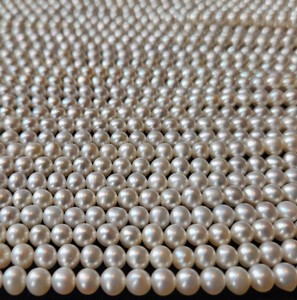 Cadena de Perlas de Arroz Blancas Naturales, Calidad Superior India, Sin Tratar, Artesanía Fina, Estilo Boutique - Product Image 6
