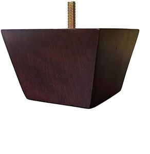 Pieds de meuble carrés durables en bois Pieds de rechange robustes pour armoire de lit Support en bois massif Pieds carrés en bois massif - Product Image 5