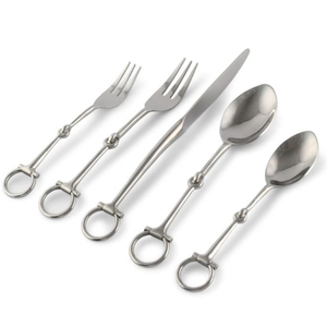Vente en gros de couverts modernes, couverts de restaurant en acier inoxydable plaqués argent, ensemble de couverts pour dîner de luxe - Product Image 1