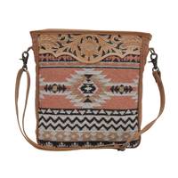 Joli sac de couverture de selle Western en cuir véritable de style occidental sacs à bandoulière de créateur aztèque en cuir ensemble