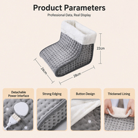 Fournisseur professionnel de bottes chauffantes en tissu super doux avec chauffe-pieds électriques intégrés et niveaux de chaleur réglables