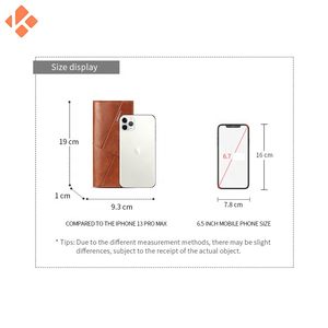 2024 Rayvik International luxe hommes portefeuille véritable cuir véritable fermeture ouverte personnalisé porte-carte de crédit Long Polyester rayé - Product Image 6