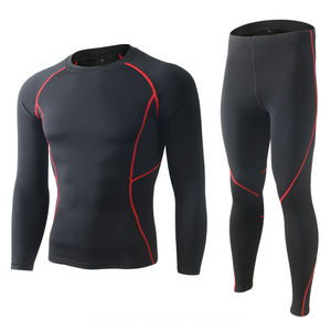 Nuevo Conjunto de Ropa Interior Térmica de Invierno, Ropa Deportiva Unisex, Cintura Elástica, Conjuntos Deportivos para Correr, Colores Sólidos, Conjuntos de Compresión Unisex - Product Image 2