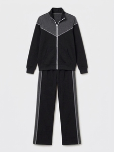 Ensemble de survêtements pour femmes à manches longues, nouvelle collection hiver, logo et design personnalisés, respirant, col montant, séchage rapide - Product Image 4