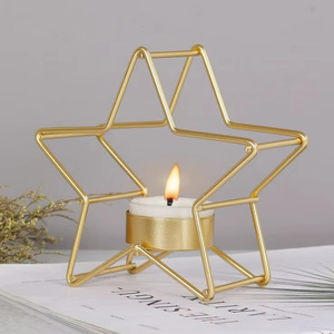 El elegante soporte de luz de té con diseño de estrella puede ser una combinación perfecta para la decoración de su sala de estar Use esto para encender una vela perfumada - Product Image 1