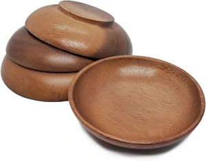 Juego de 4 piezas de tazón de madera de mango japonés para ensalada de cuajada Chutney tazón para servir demanda más vendida para uso en hoteles altamente recomendado - Product Image 1