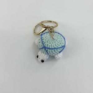 Handmade Eco-Friendly Cotton Cartoon Amigurumi Crochet <b>Bear</b> Keychain Soft Toy <b>Cute</b> Knitting Animal Design for Bags Decor by Acki - Product Image 3