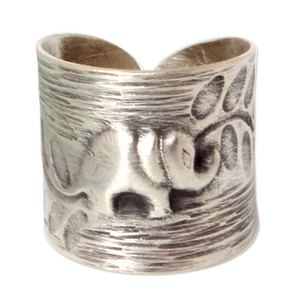 Precio de fábrica Unisex plata esterlina elefante tema anillos lindo cóctel Bohemia estilo cristiano hecho a mano moda Hip Hop - Product Image 1