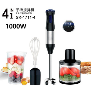 Batidora de Mano 110V - Batidora de Huevos y Procesador de Alimentos Portátil con Recipiente de Plástico y Control de Perilla para Uso en Hoteles - Product Image 6