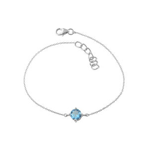 Pulsera de Plata de Ley 925 chapada en oro Vintage de moda con piedras preciosas CZ Accesorios en stock listos Joyería de regalo a precio barato - Product Image 4