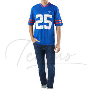 Maillots de football américain personnalisés en gros pour jeunes, manches courtes, uniforme de haute qualité, nouveau design, couleur et taille personnalisables - Product Image 3