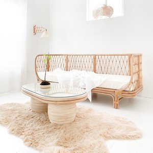 Nordic Rattan Sofa Set Home Hotels Resorts Furniture Living Room Leisure Lounge Bench Chair Ready to Ship - Product Image 3