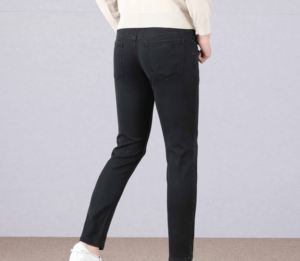 Pantalones vaqueros de hombre de negocios personalizados al por mayor, pantalones vaqueros ajustados, pantalones vaqueros rectos clásicos, Vaqueros casuales formales elásticos, ropa de oficina para hombre - Product Image 6